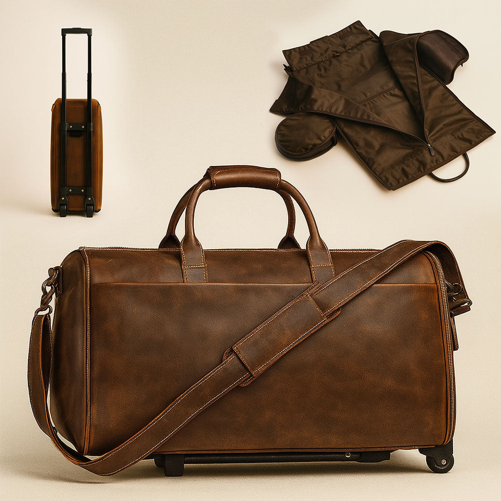 Sac pliable en cuir à Roulette – The Winnie Mae™