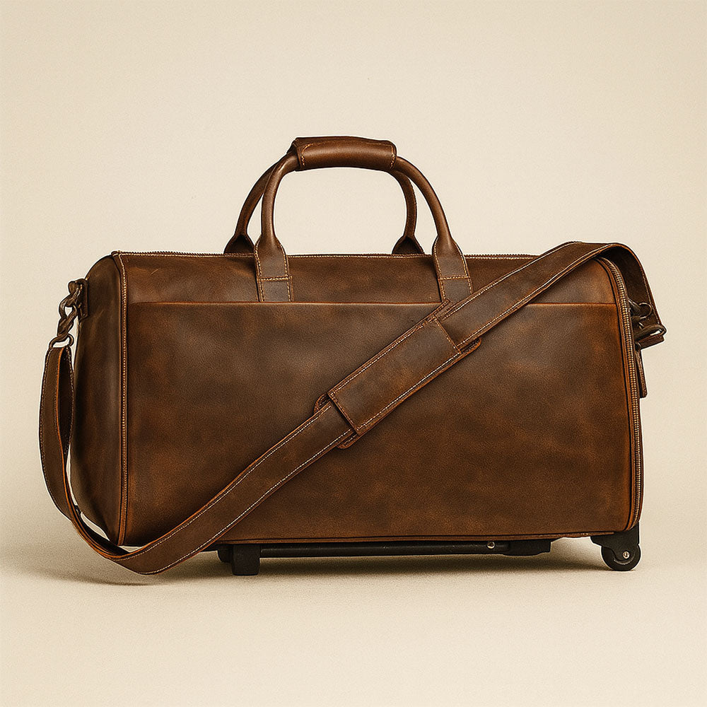 Sac pliable en cuir à Roulette – The Winnie Mae™