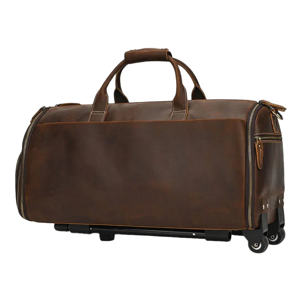 Sac pliable en cuir à Roulette – Fokker T-2™
