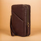 Trousse de rangement en cuir