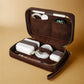 Trousse de rangement en cuir