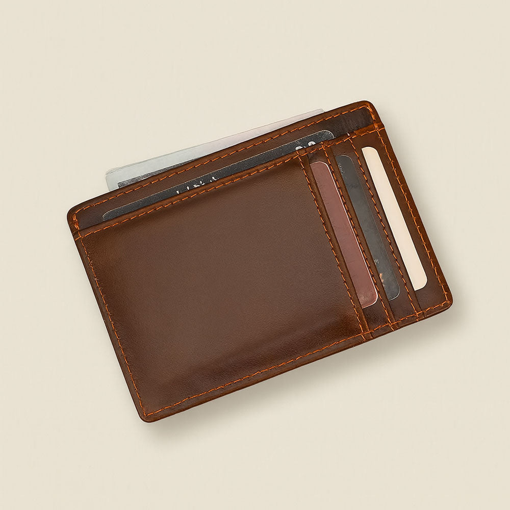 Porte-cartes en cuir